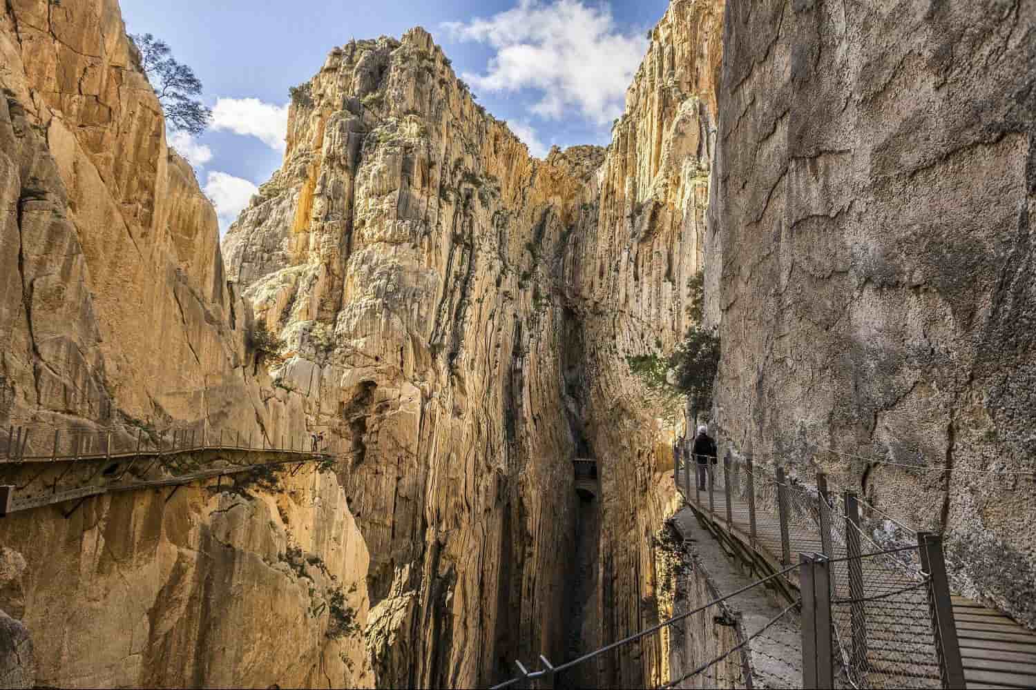 Обрывистые склоны Каминито дель Рей - фото