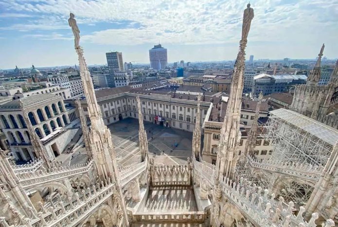 Терраса Миланского собора - фото
